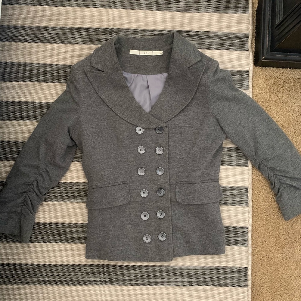 Gray blazer